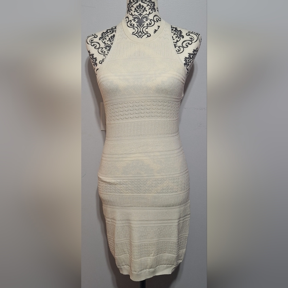 XS Abercrombie & Fitch Cream Knit Dress